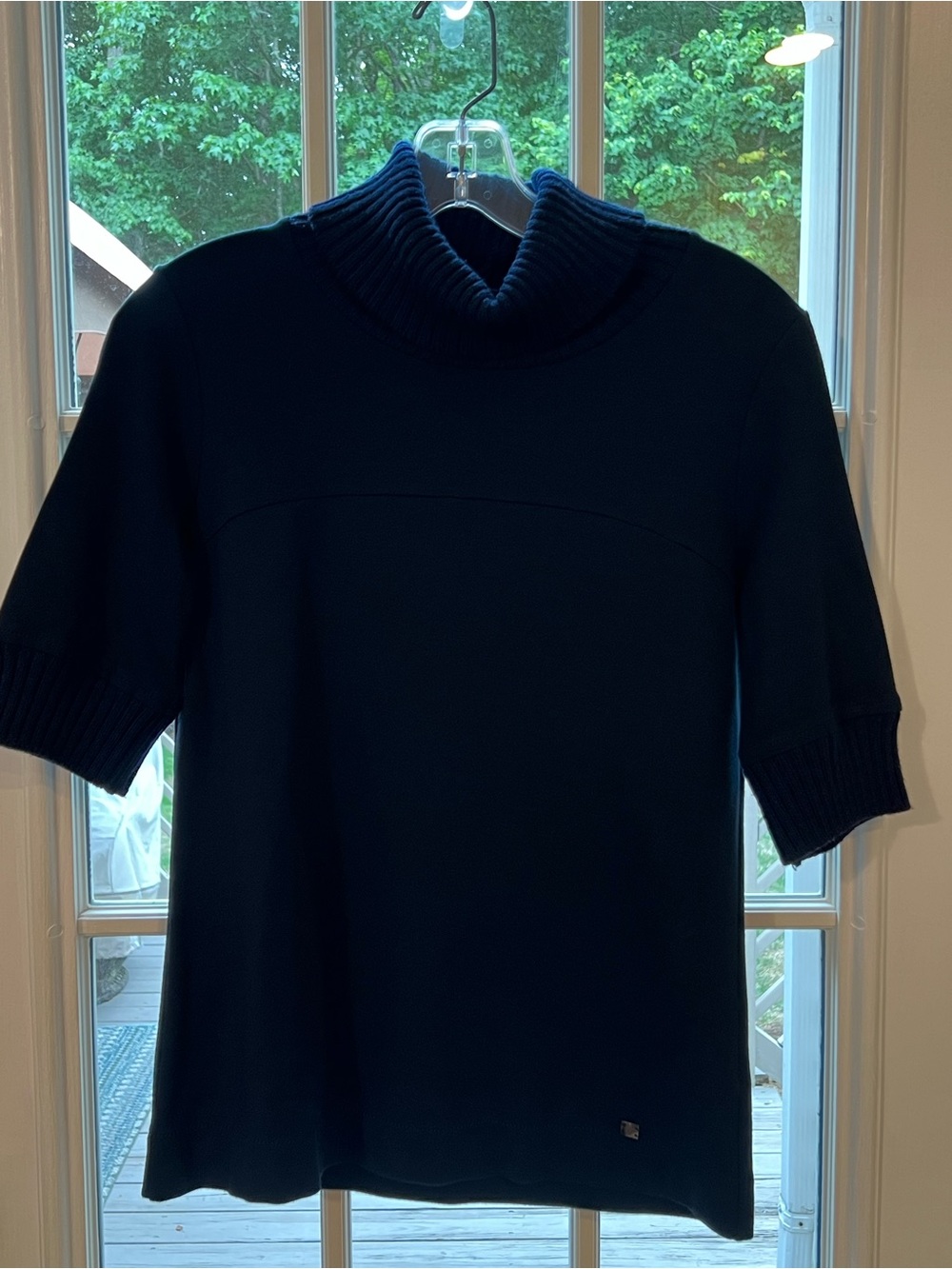 Paul & Shark Women’s Dark Navy Ribbed Turtleneck Pullover size S
